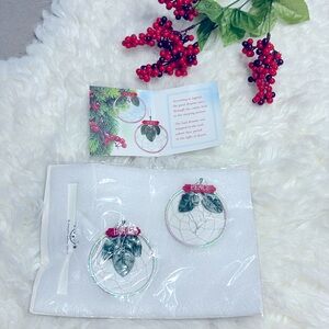 New Christmas Dreamcatcher Ornaments Hope & Peace + Holiday Legend Card 3pc Set!